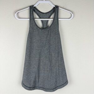 Lululemon Gray Racerback Athletic Athleisure Tank Top Size 8